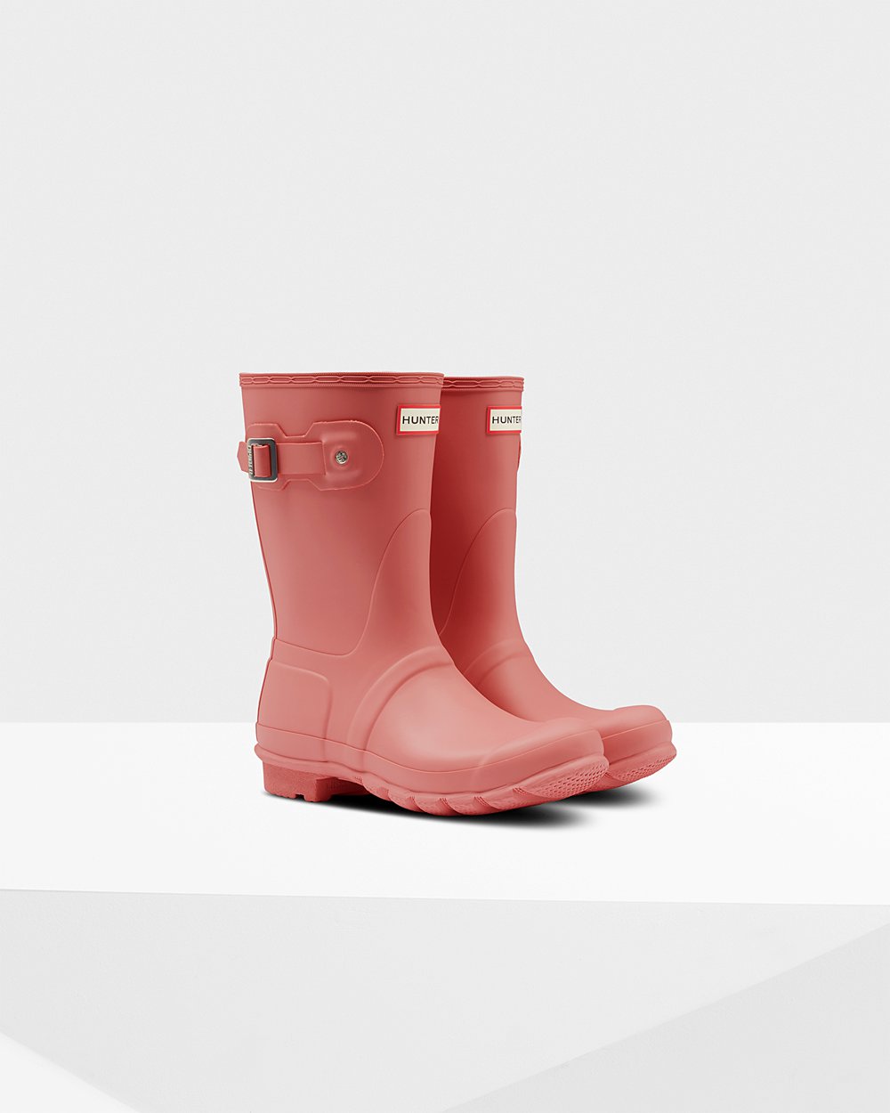 Womens Hunter Original - Short Rain Boots Pink - 8763-WEUJZ